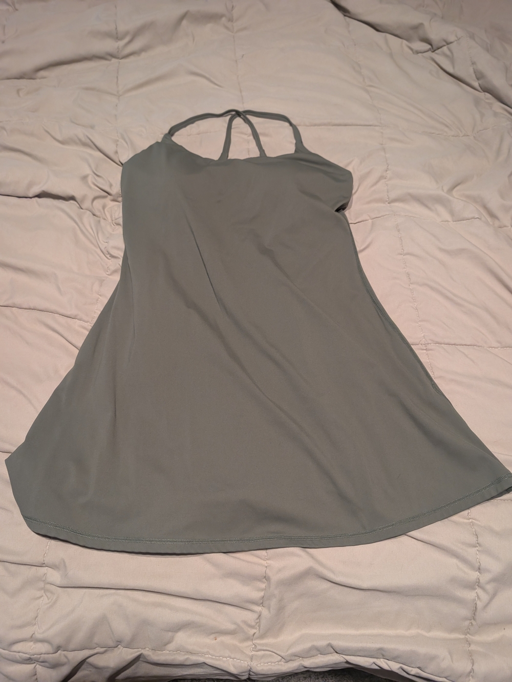 Halara SoftyZero Easy Peezy Dress, Medium, Olive Green